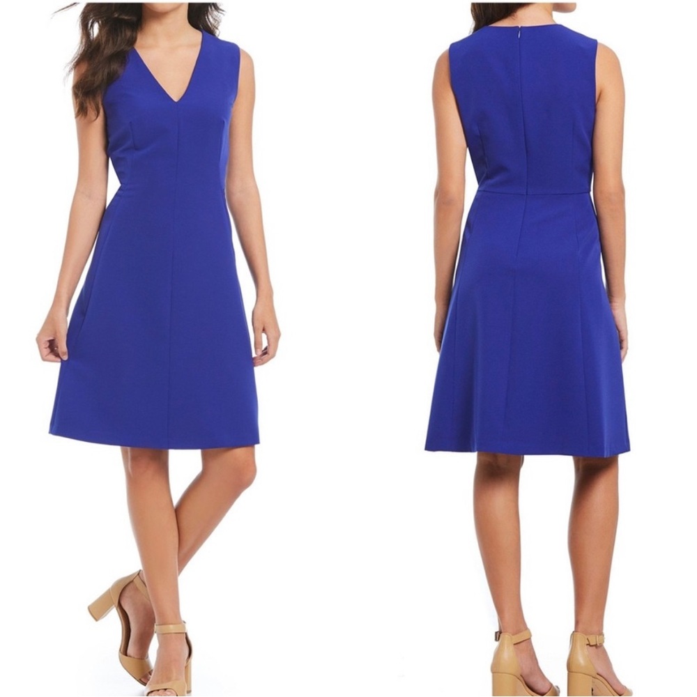 NWT Antonio Melani Royal Blue Sophia Sleeveless Dress